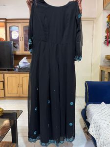 Elegant Black One piece long gown