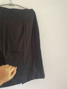 Classic Black A-Line Midi Skirt