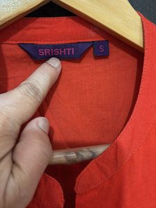 Vibrant Orange Kurti