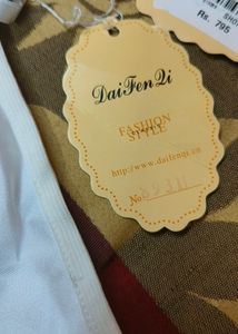 New With Tag White Satin And Net Nighty