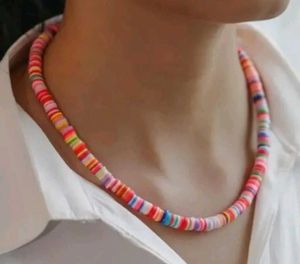 Colorful Beaded Choker Necklace