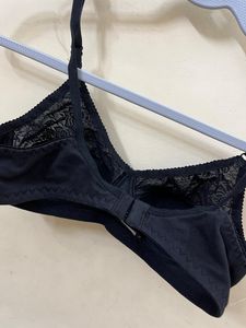 Black Non padded Net Bra