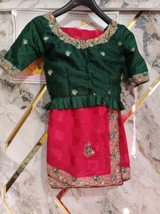 Designer saree with blause red sare
