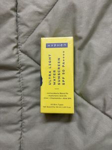 Hyphen Ultra Light Water Sunscreen SPF 50 PA++++