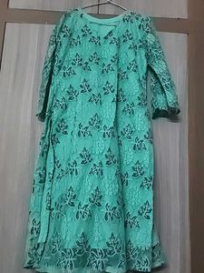 A Line Net Kurta
