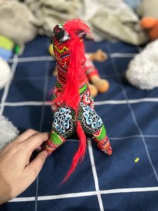 Handmade Embroidered Horse Doll