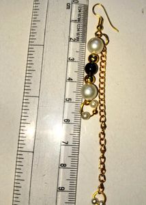 Eyer ring stylish fancy bridal Chain metal,pearls
