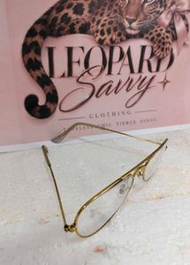 Gold Aviator Eyeglasses