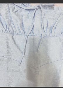 Light Blue Strapless Mini Dress