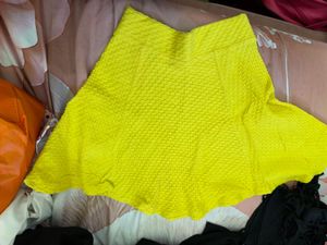 Vibrant Textured A-Line Mini Skirt