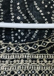Stylish Black &amp; White Printed Kurta Set