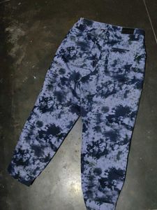 Tie-Dye Denim Pants