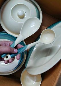 Brand New Premium Melamine Full Dinner Set – 22 Pc