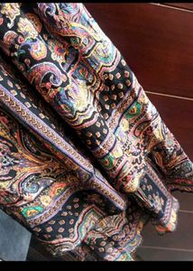 Stylish Halter Neck Dress with Patterned Skirt