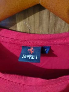 Red Ferrari Logo T-Shirt