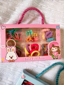 Cute Hair Accessories Set for Kids (Yellow box)