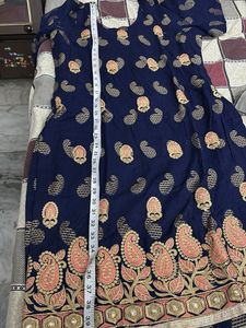 Elegant Blue Ethnic Skirt