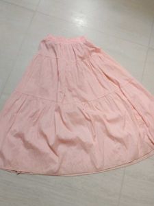 Pink maxi skirt