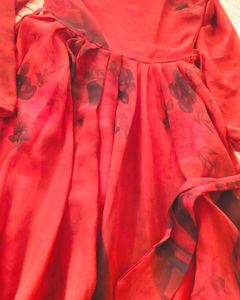 Red Floral Maxi Dress