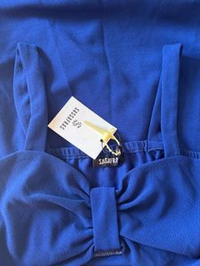 Royal Blue Cutout Midi Dress