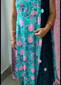 Beautiful Floral Kurta Set with Dupatta
