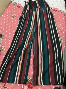 Chic Striped Wide-Leg Jumpsuit