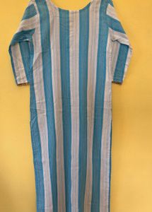 LOOKMARK Blue &amp; White Kurta(without pants)| Size S