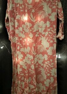 Chic Floral Print Tunic Top