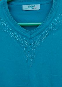 CROCODILE Teal Top