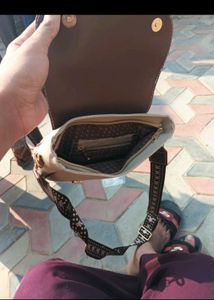 Stylish Beige Crossbody Bag