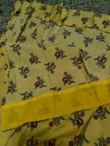 Yellow Printed Kurta