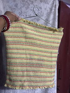 Striped Smocked Tube Top