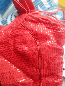 Backless Stylish Sequence Blouse