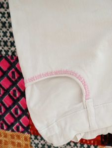 White Casual Pants