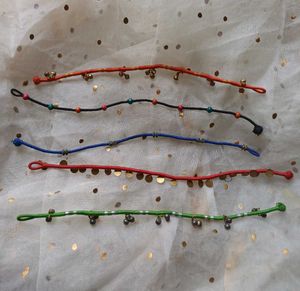 Handmade boho Colorful Anklet combo of 5