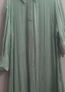 Striped Shirt Dress