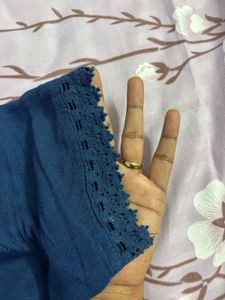 Chic Blue Midi Dress