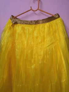 Stunning Yellow Lehenga Choli Set