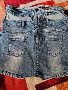 Denim High Waist Shorts