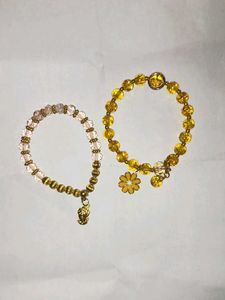Beaded Charm Bracelet Set