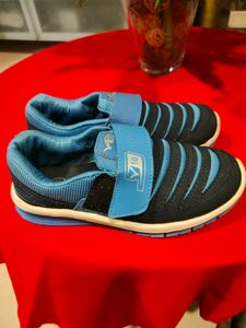 Walking Shoes/Sneakers In Blue With Velcro Strap
