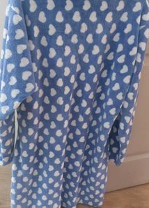 Blue Heart Print fleece co ord set