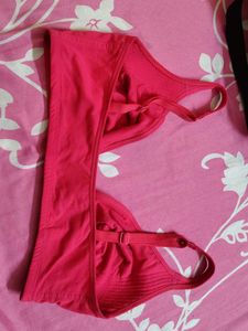 Softy Comfortable Pink Seamless front open Bra
