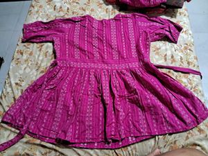 Women's Ethnic Pink Co-ords Set