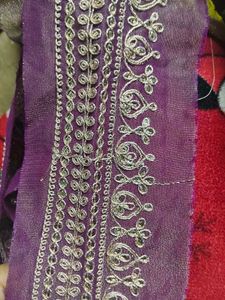 Embroidered Purple lace