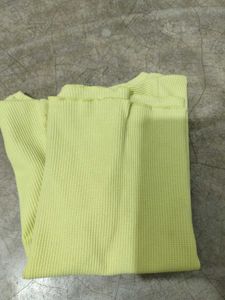 Lime Green Ribbed T-Shirt