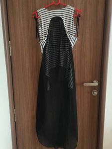 Striped High-Low Tunic Top