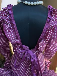 Purple Polka Dot vintage y2k Gown dress