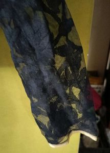 Black raw silk readymade blouse