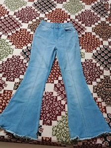 Light Wash Bell Bottom Jeans